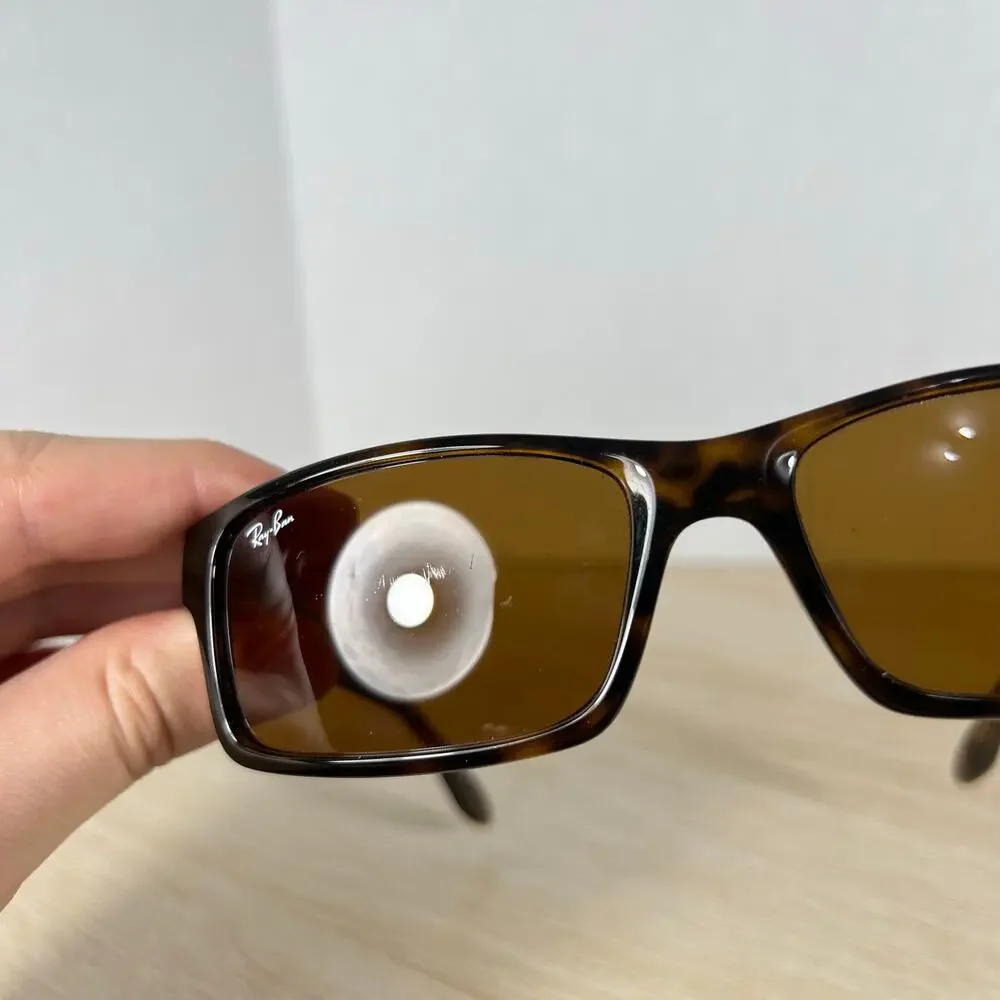 Ray-Ban RB4151 710 Sunglasses Tortoise Rectangular READ DESC 59-17-140 ITALY